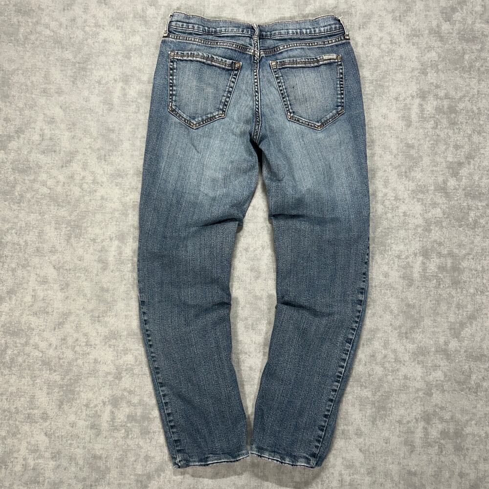 Eddie Bauer Boyfriend Relaxed fit plaid lined outdoors casual jeans womens 2 - Picture 2 of 9
